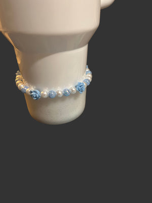 Love Shack Blue Rose Bracelet