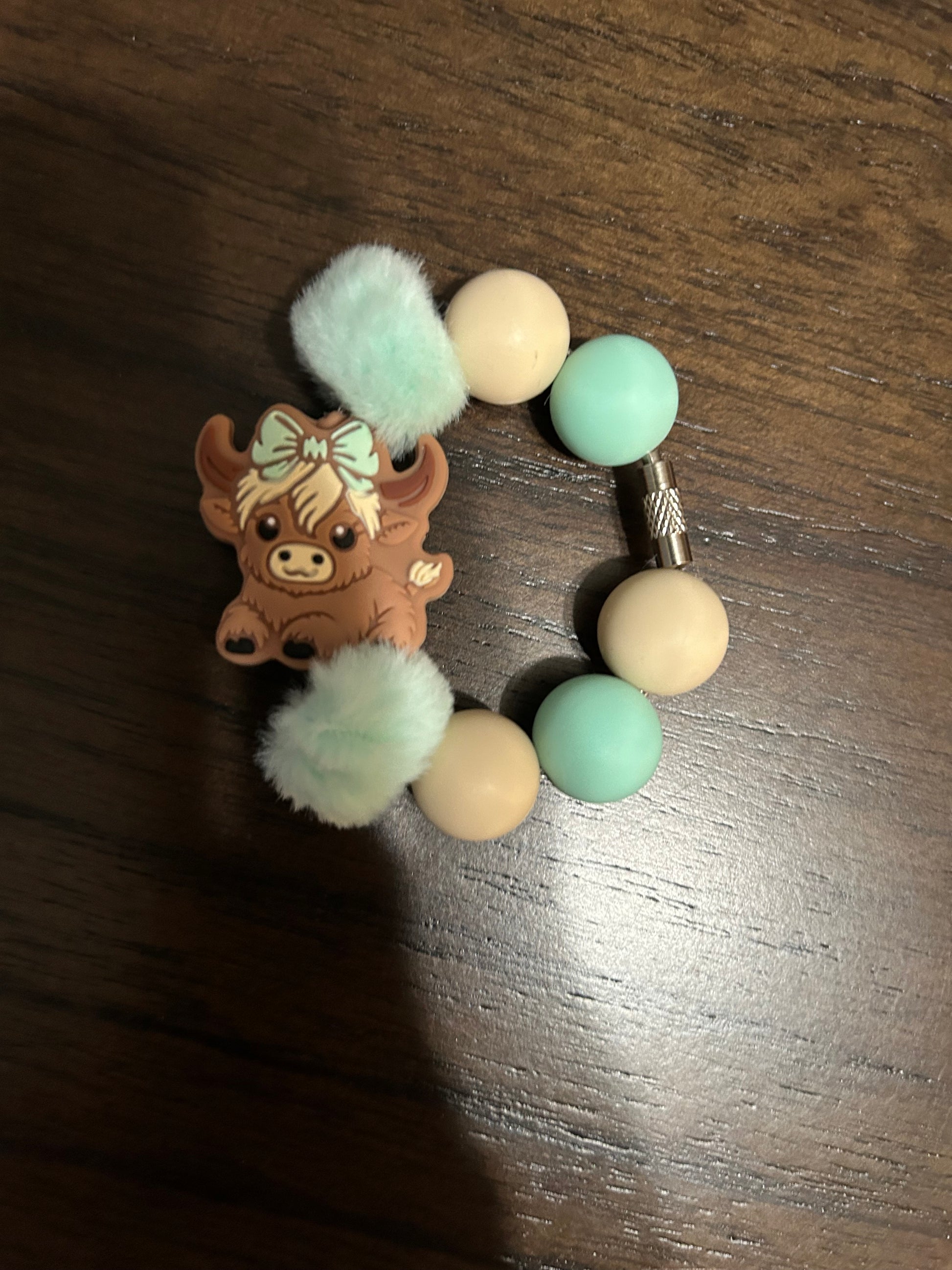 Highland Cow Handle Charm