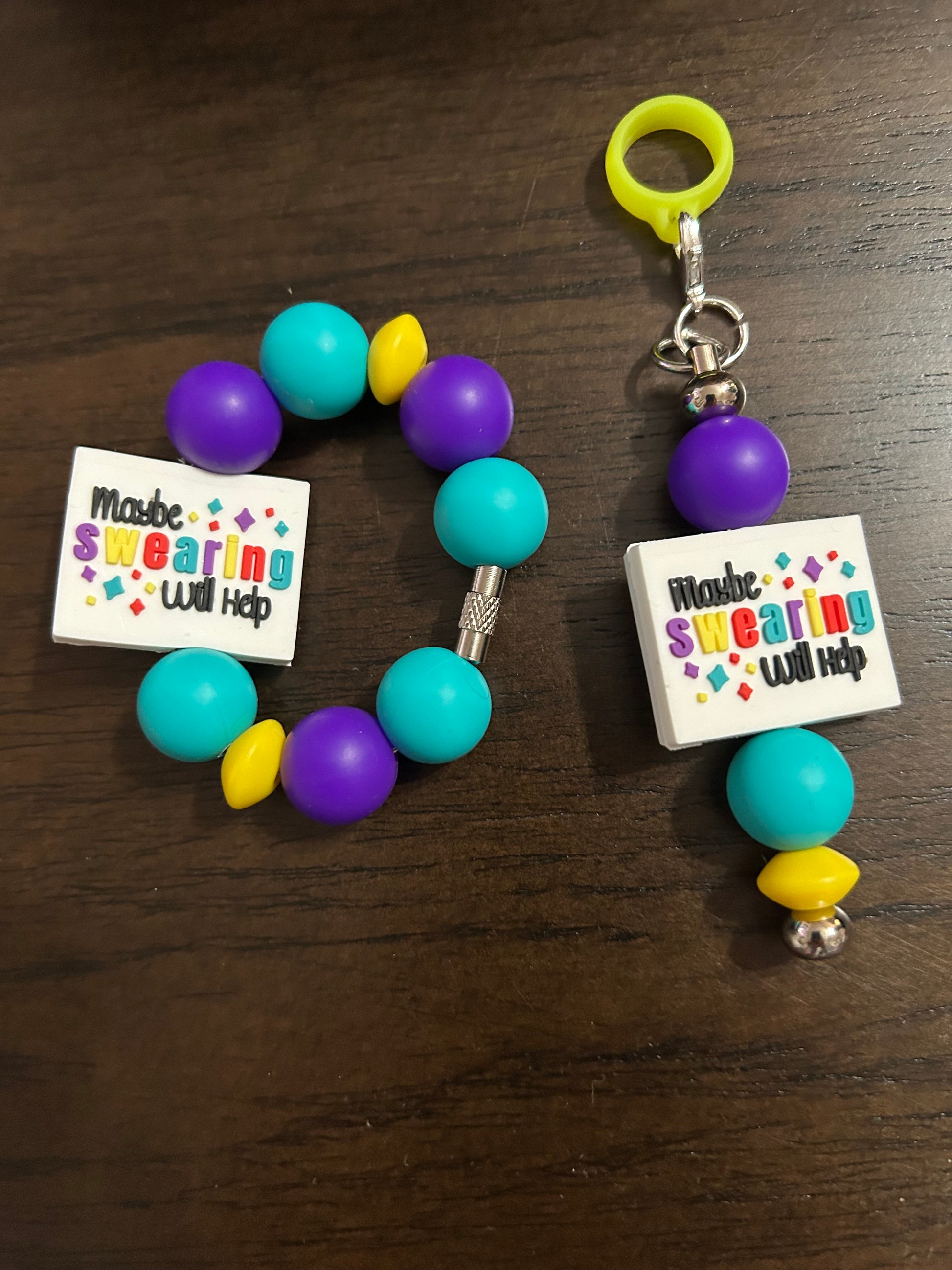 Adult Humor Straw and Handle Charm set