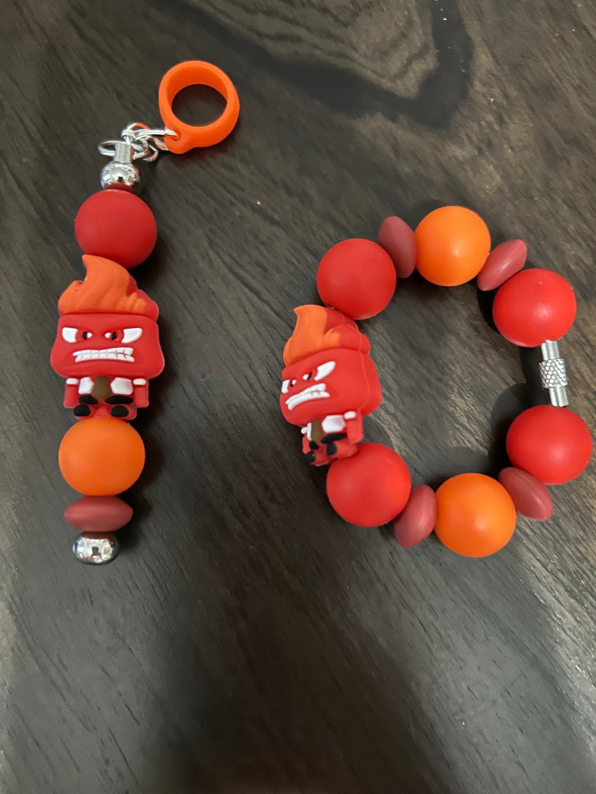 Angry Straw and Handle Charm