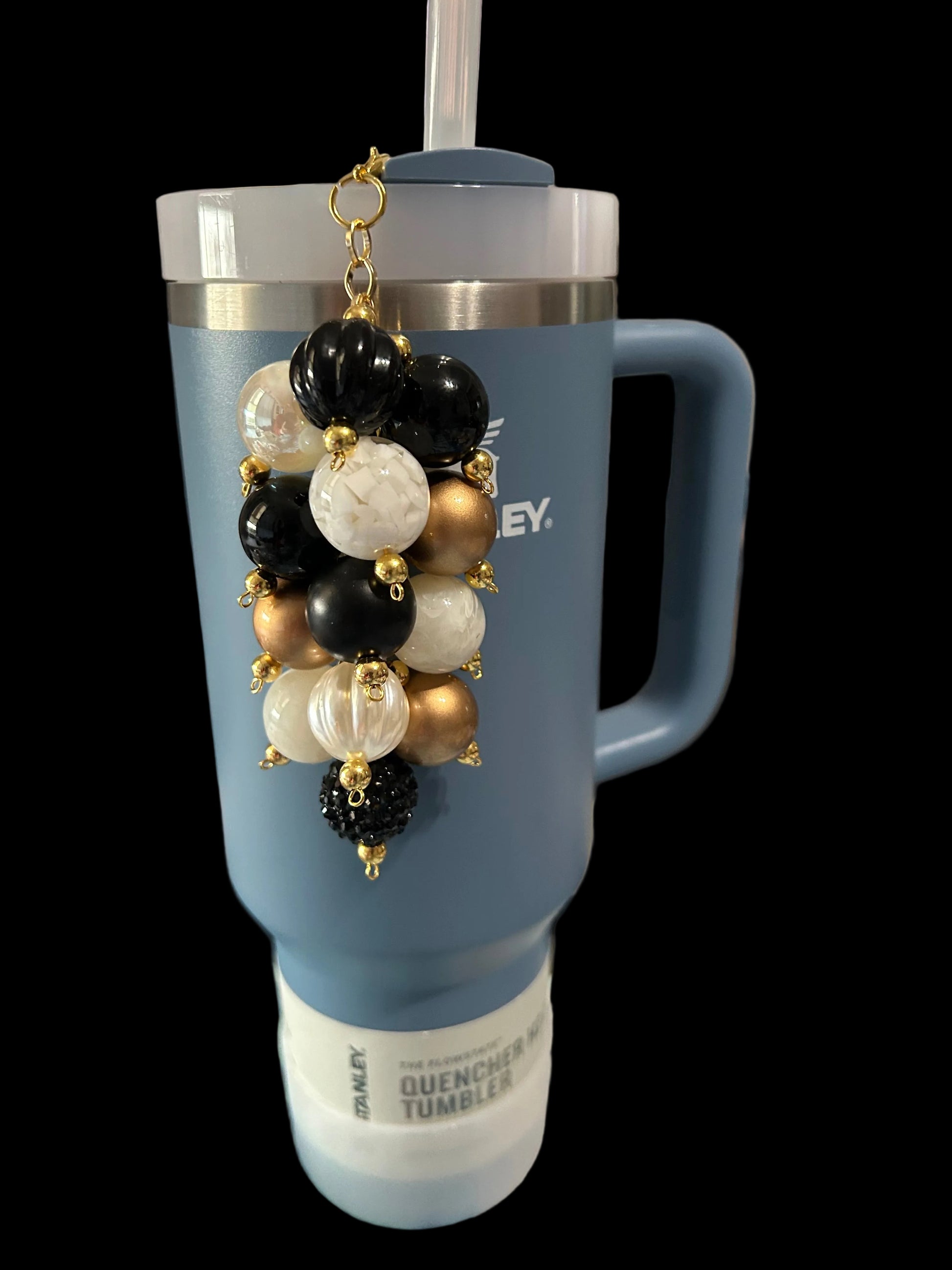 Wild Bloom Bauble Straw Charm