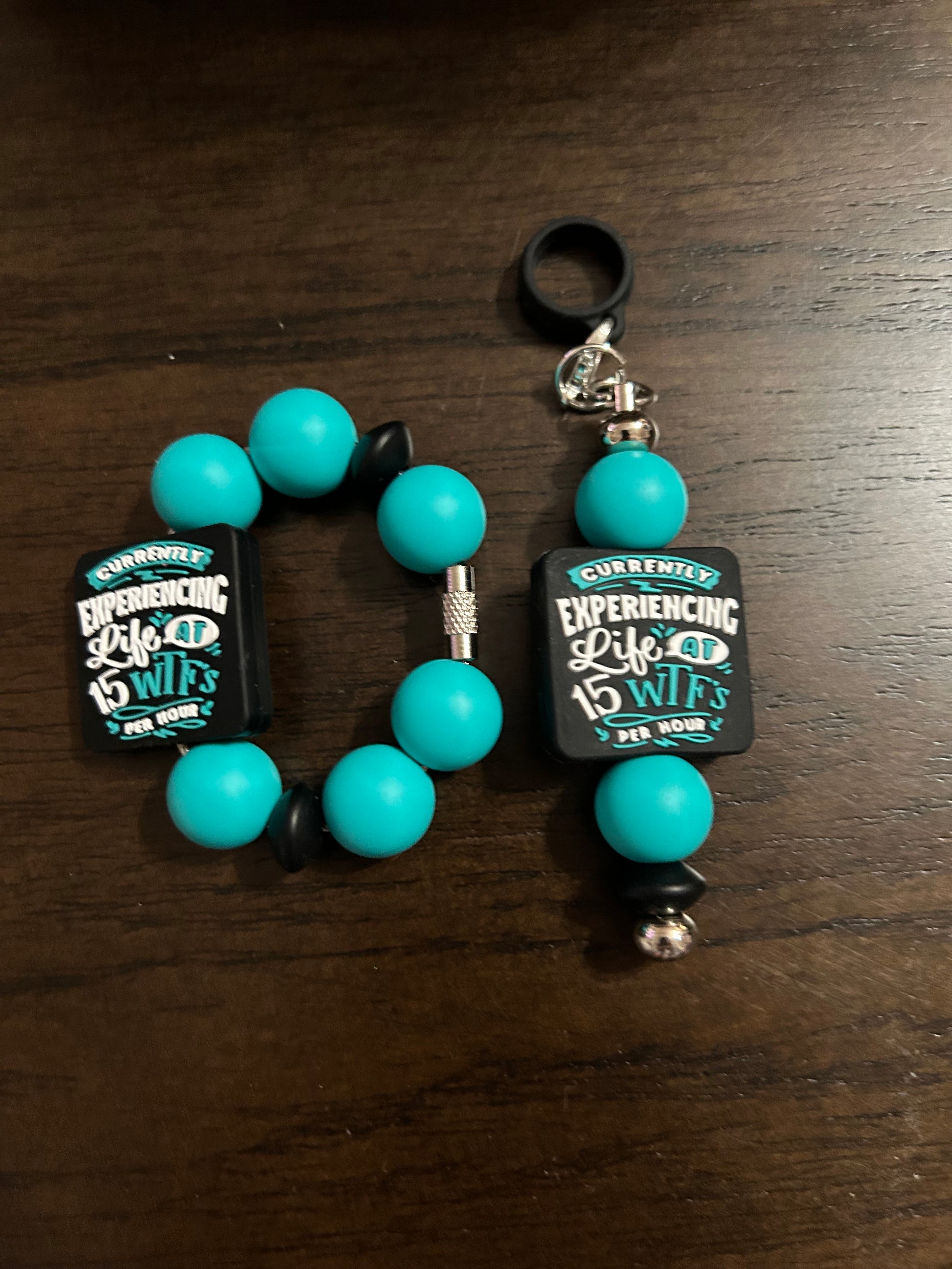 Adult Humor Straw and Handle Charm set