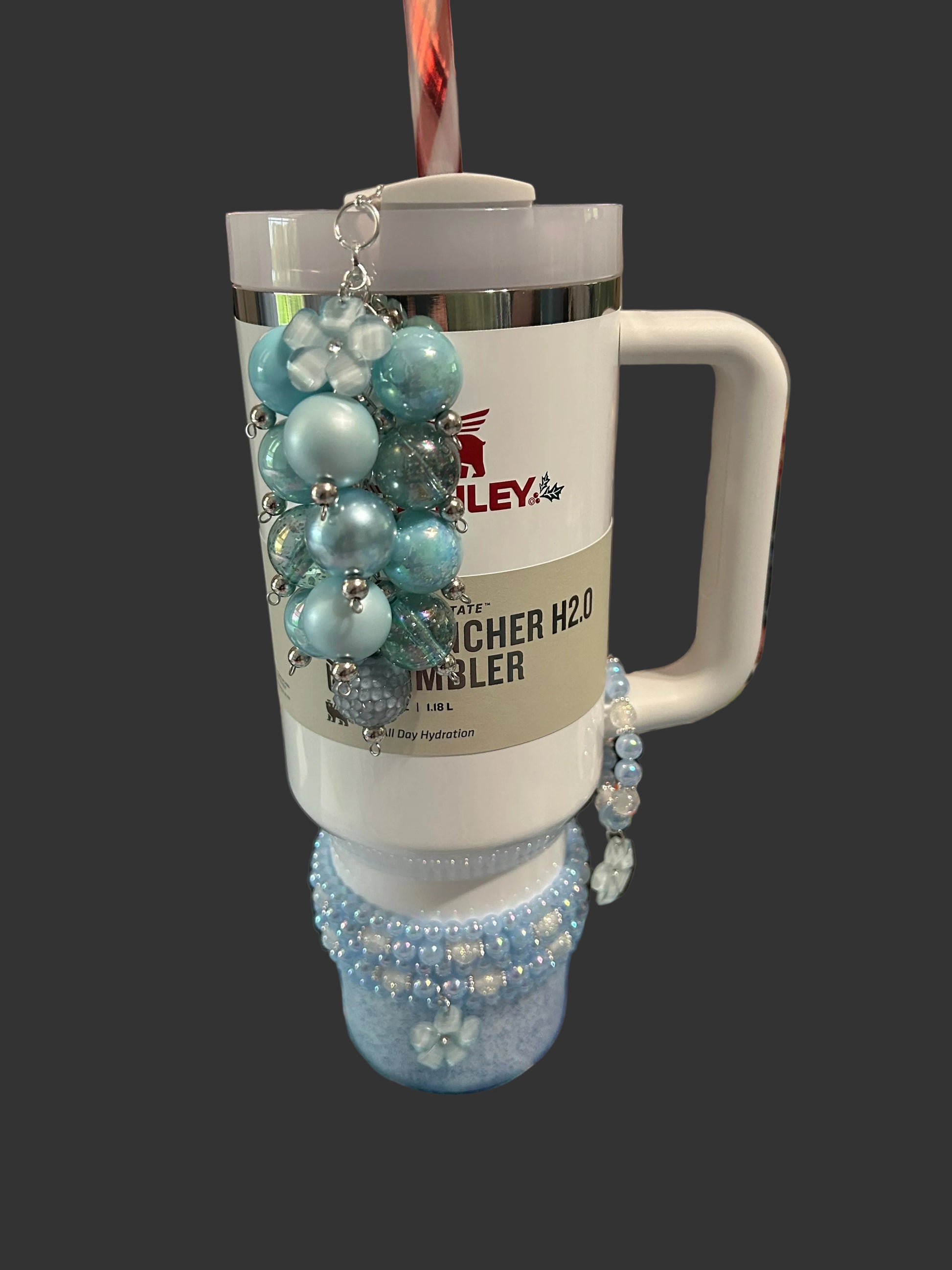 Blue Flower Bracelet Stack