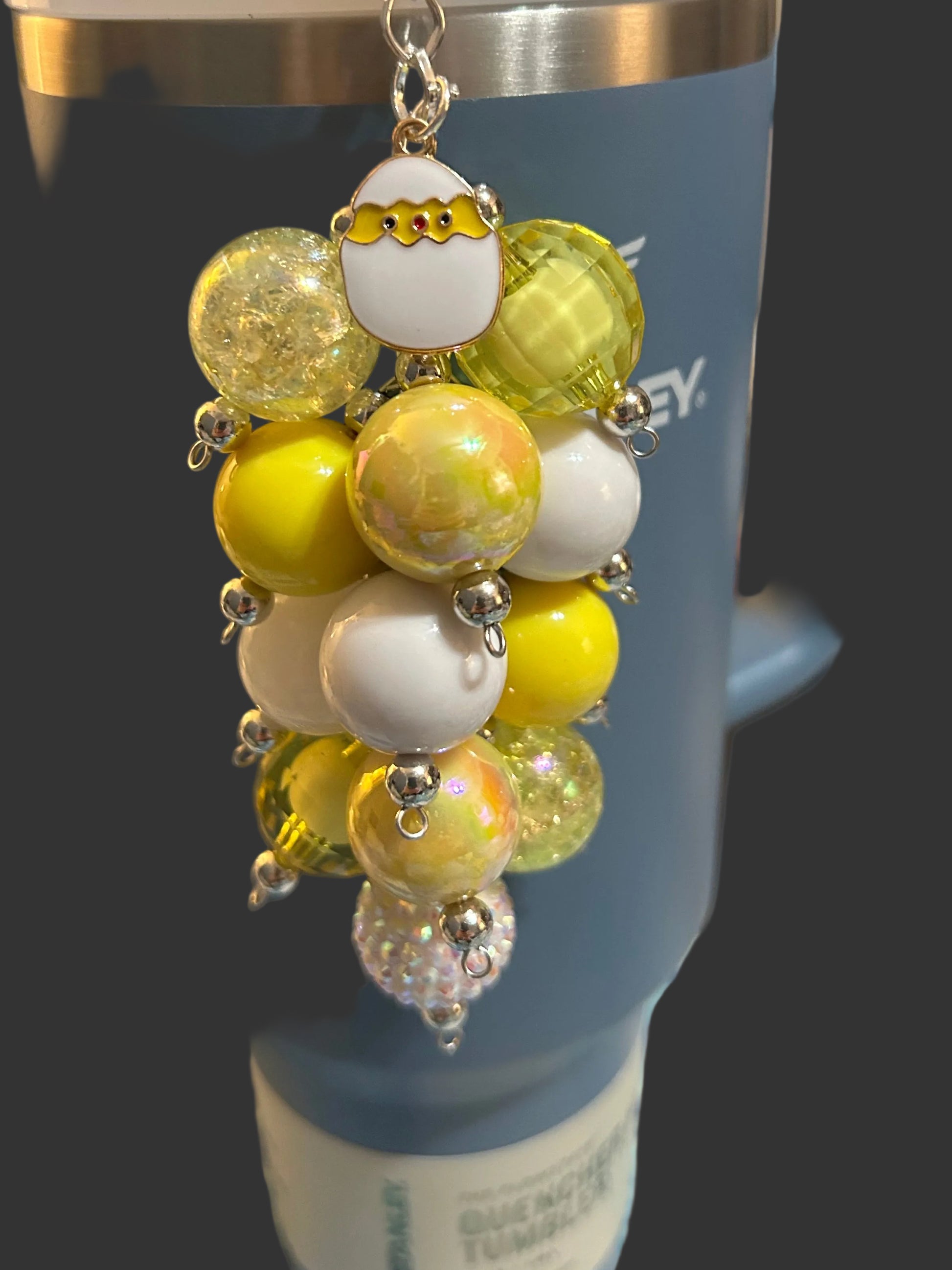 Baby Chick Bauble Straw Charm