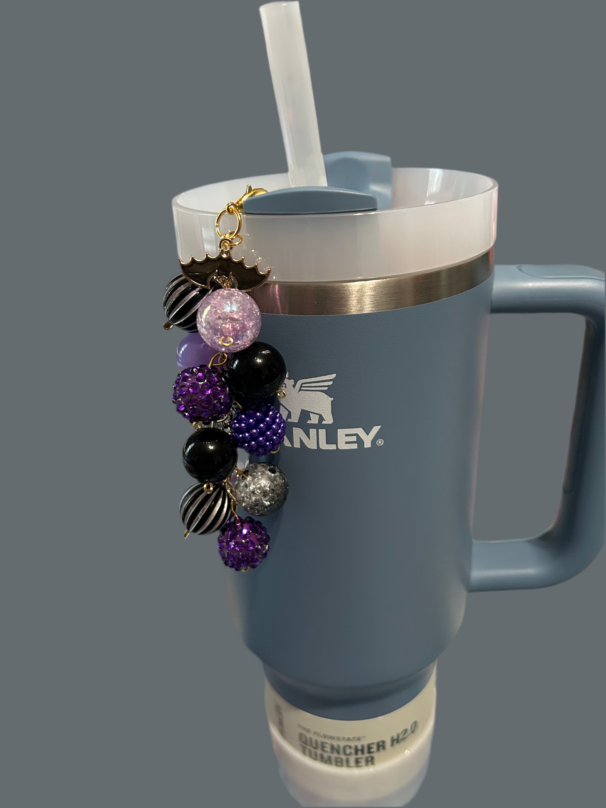 Halloween Bat Mini Bauble Straw Charm
