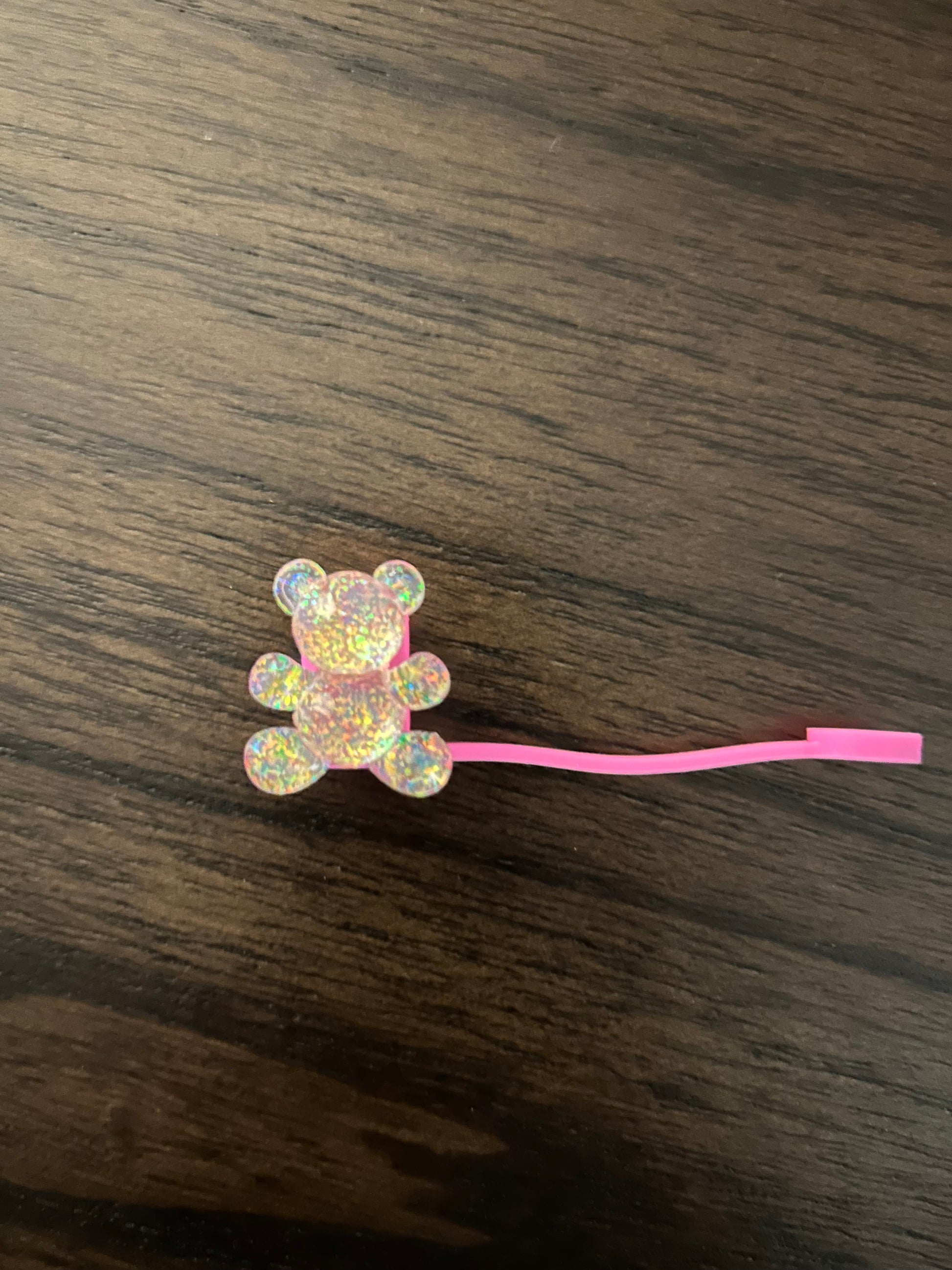 Teddy Bear Straw Topper