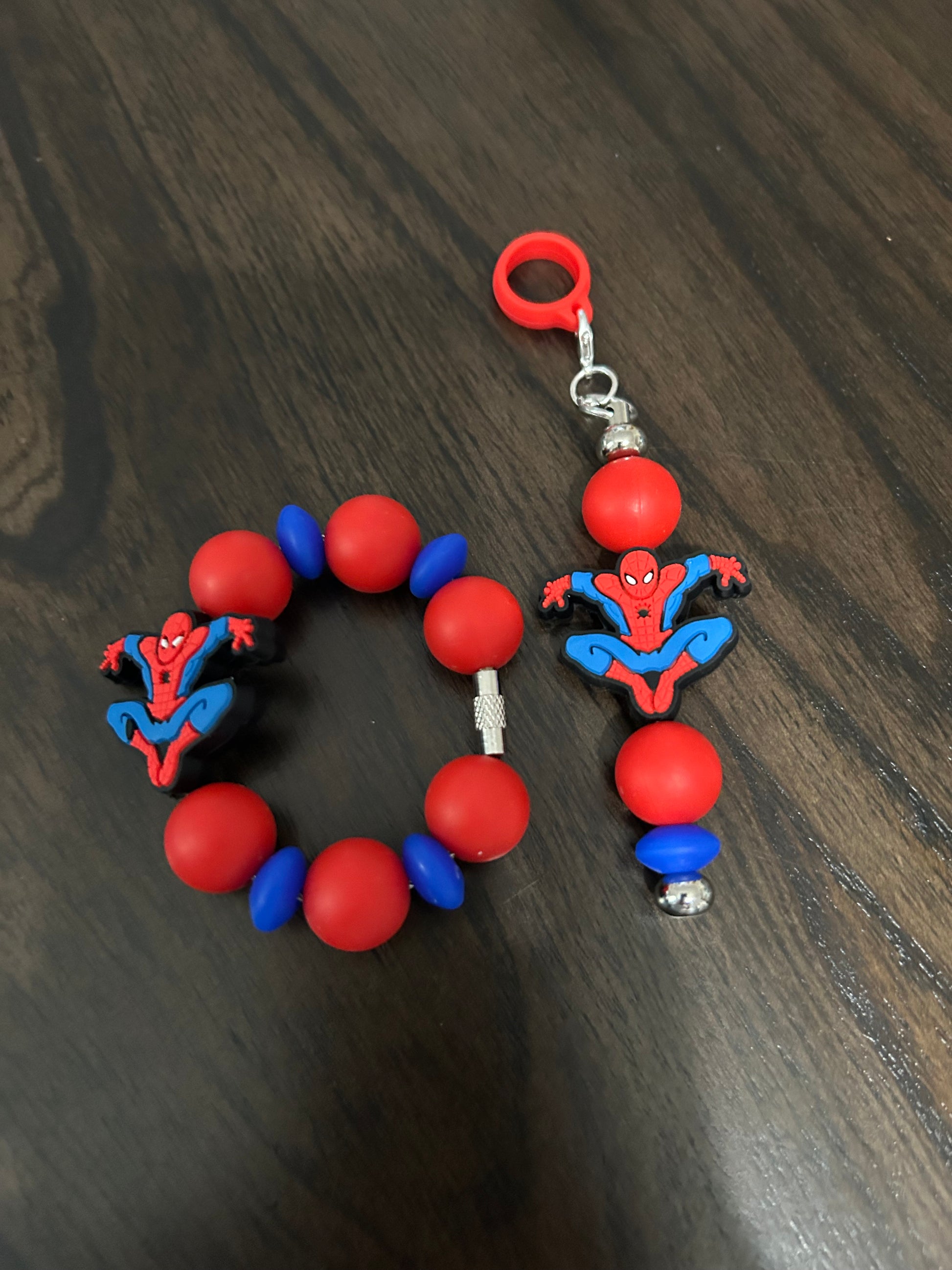 Character Straw and Handle Charm set