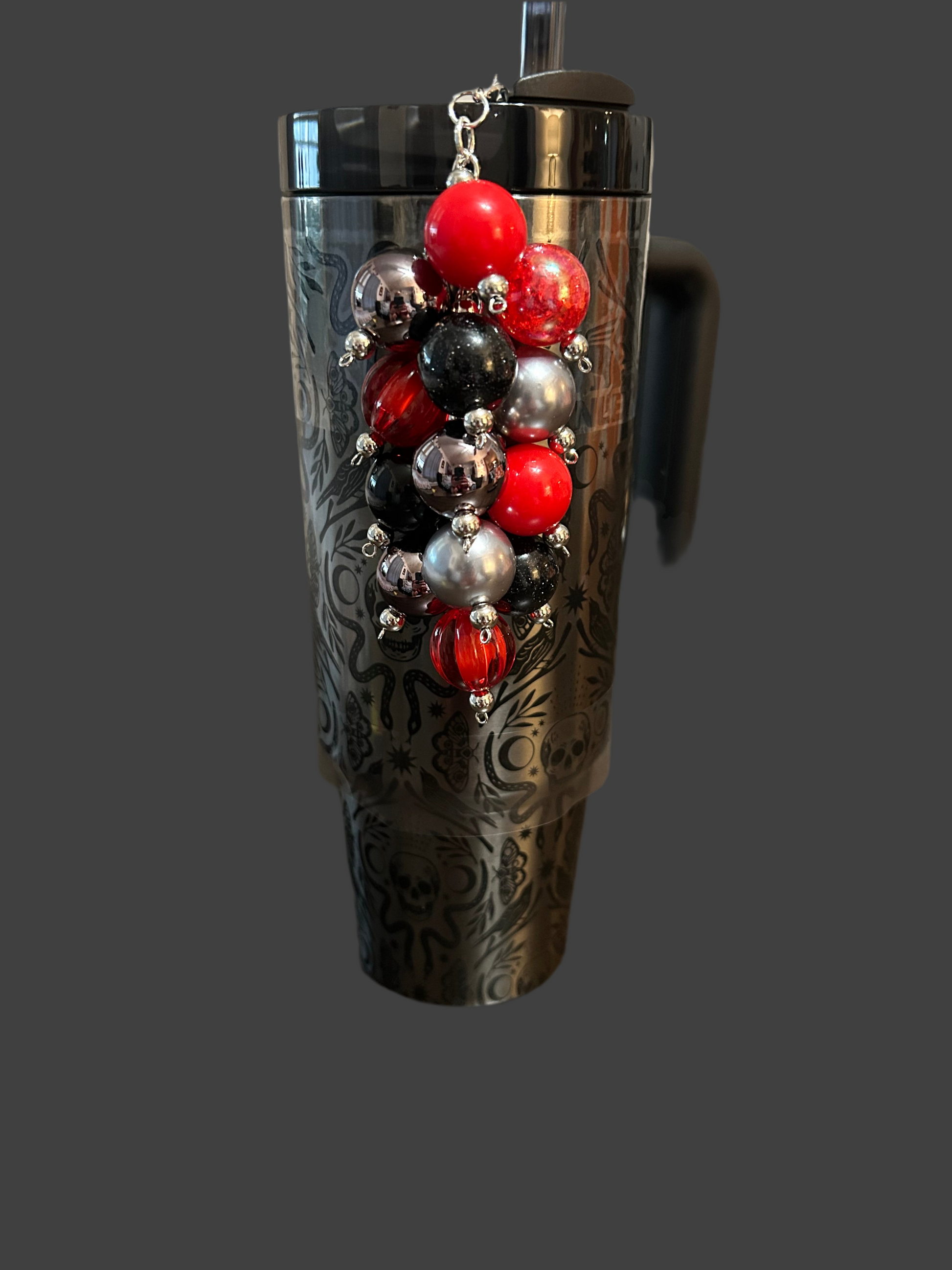 Deadly Demask Bauble Straw Charm (shown on a 30 oz cup)