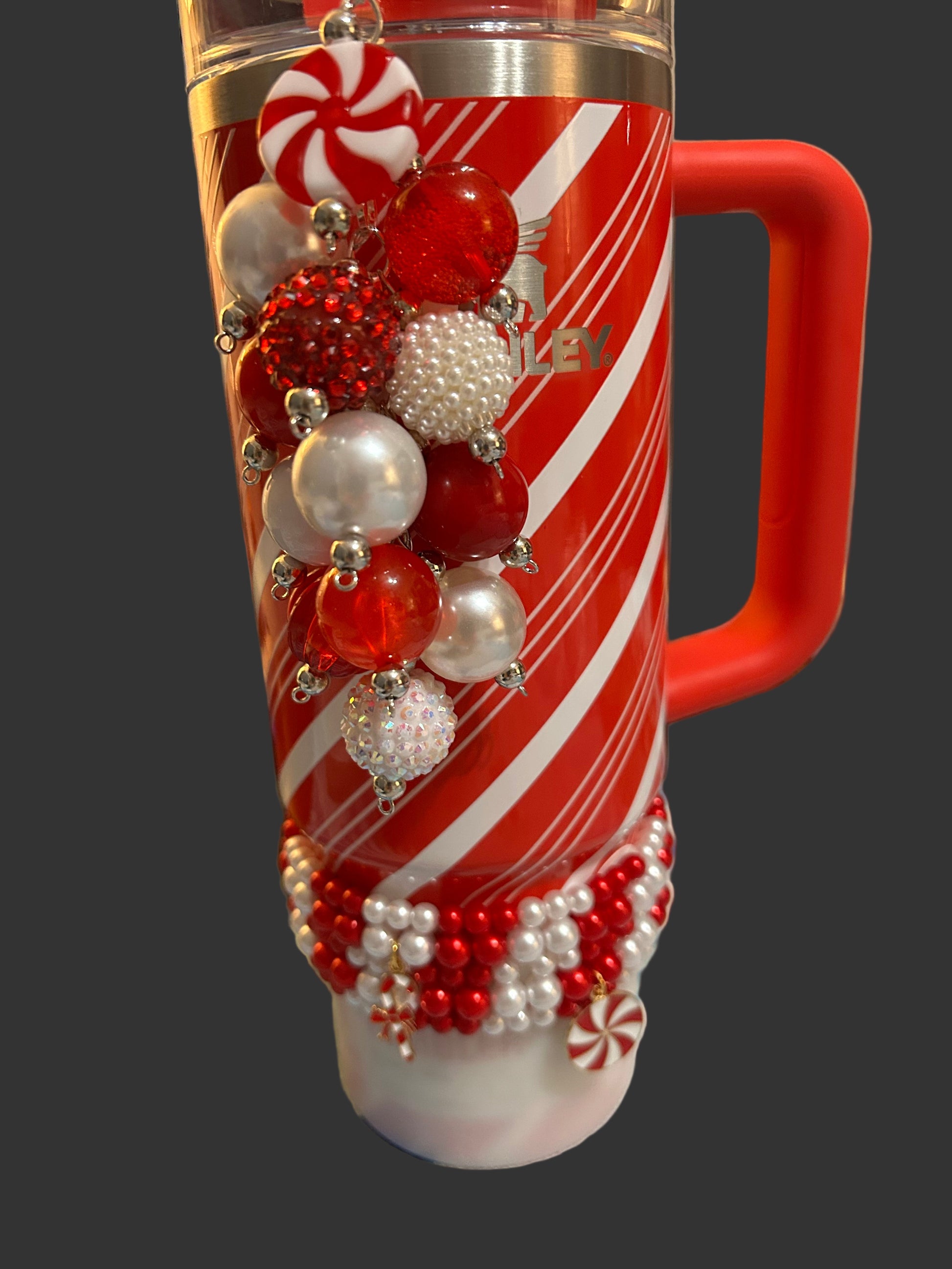Christmas Peppermint Bracelet Stack