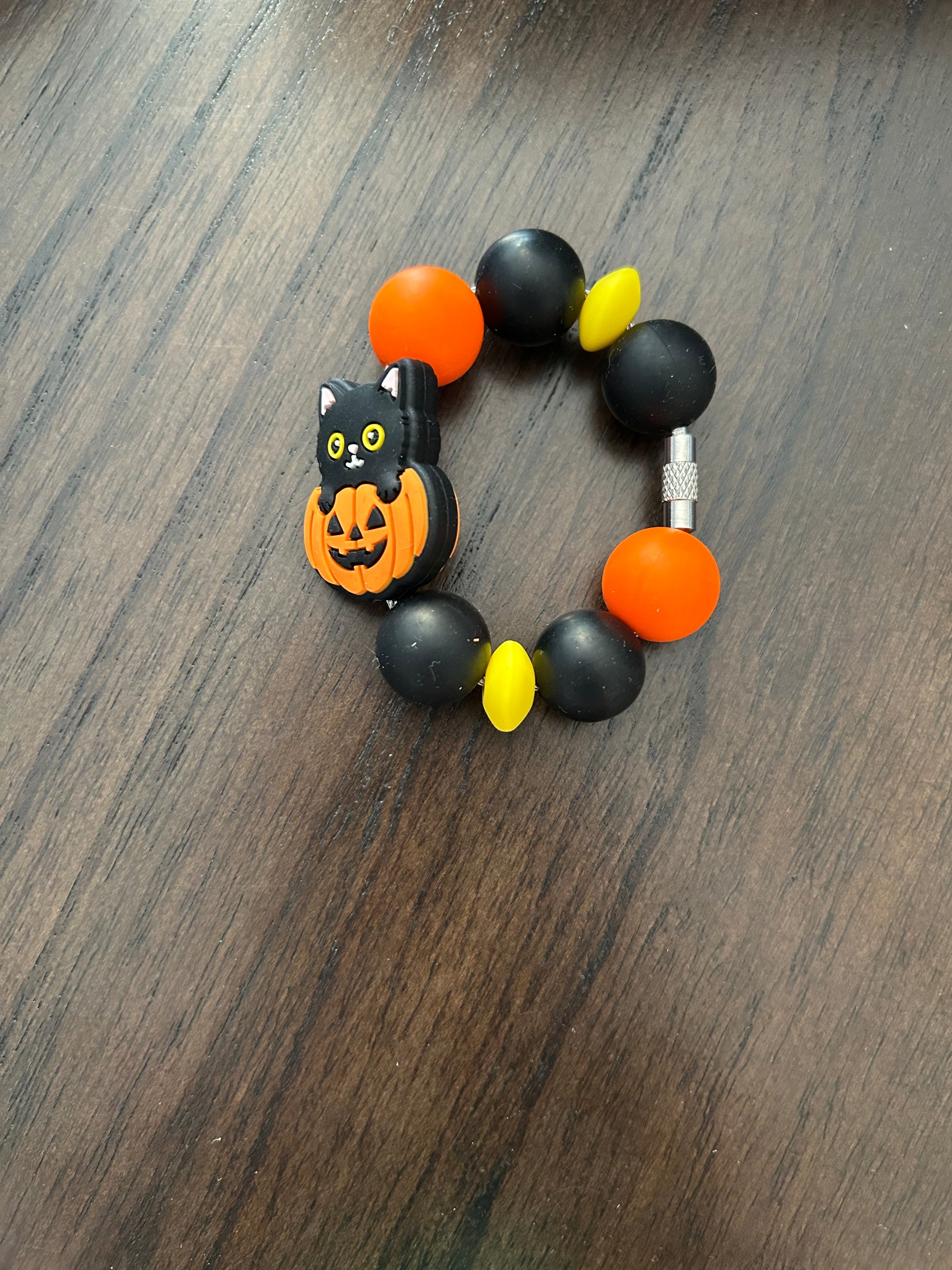 Cat Pumpkin Handle Charm