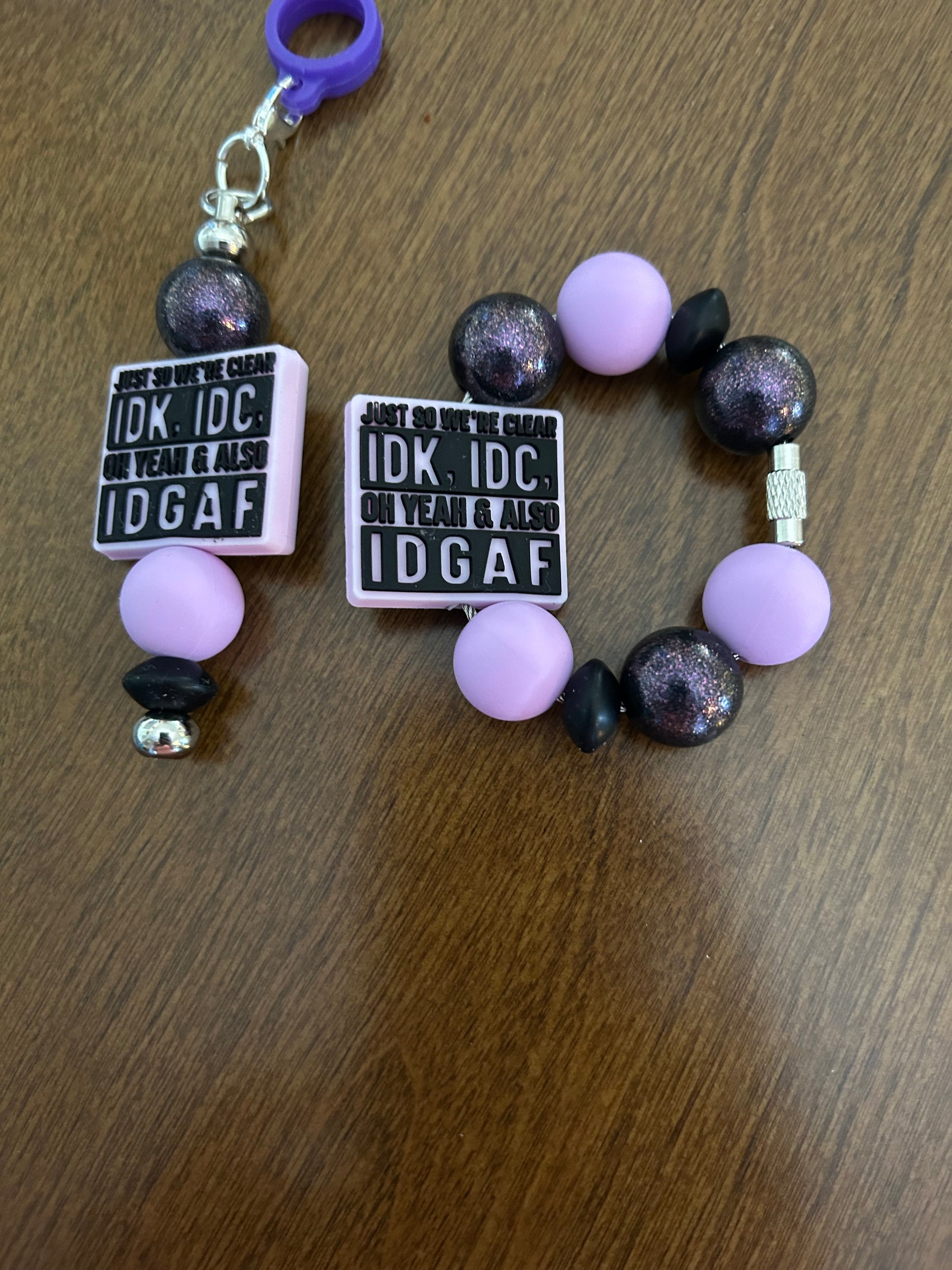 Adult Humor Straw and Handle Charm set