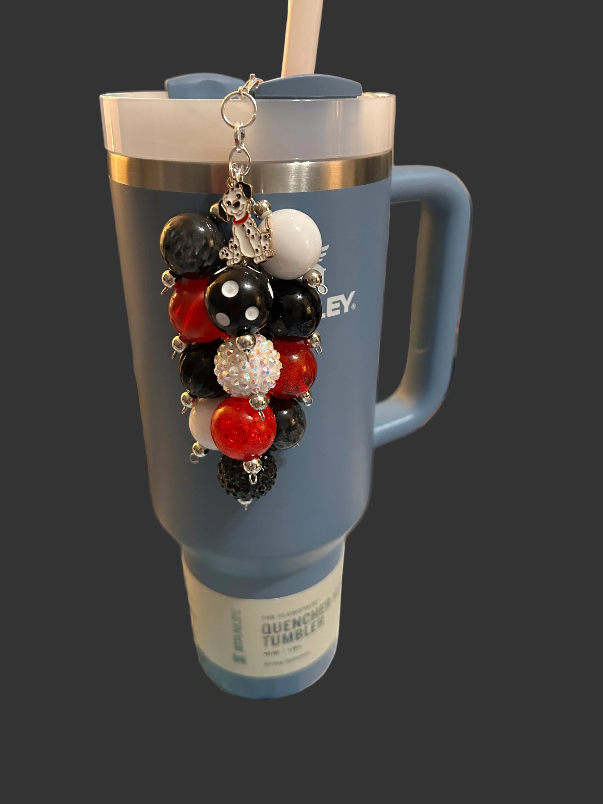 Dog Bauble Straw Charm