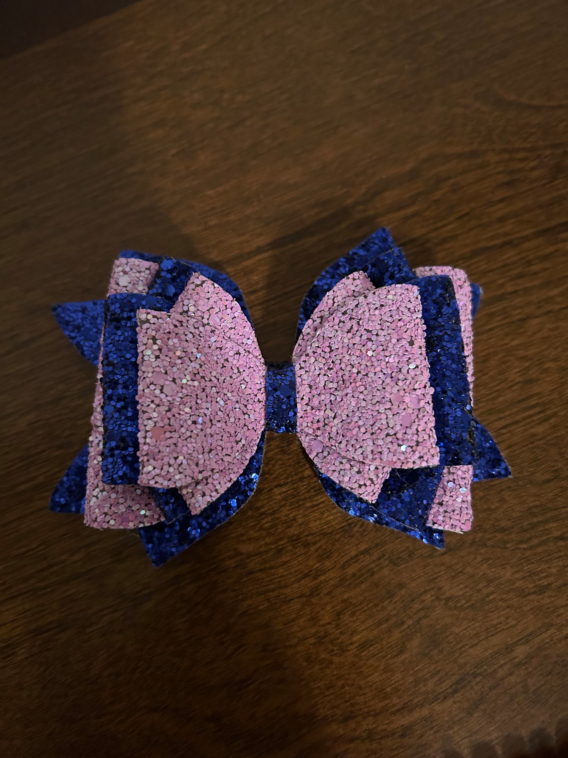 Blue and Purple Bow