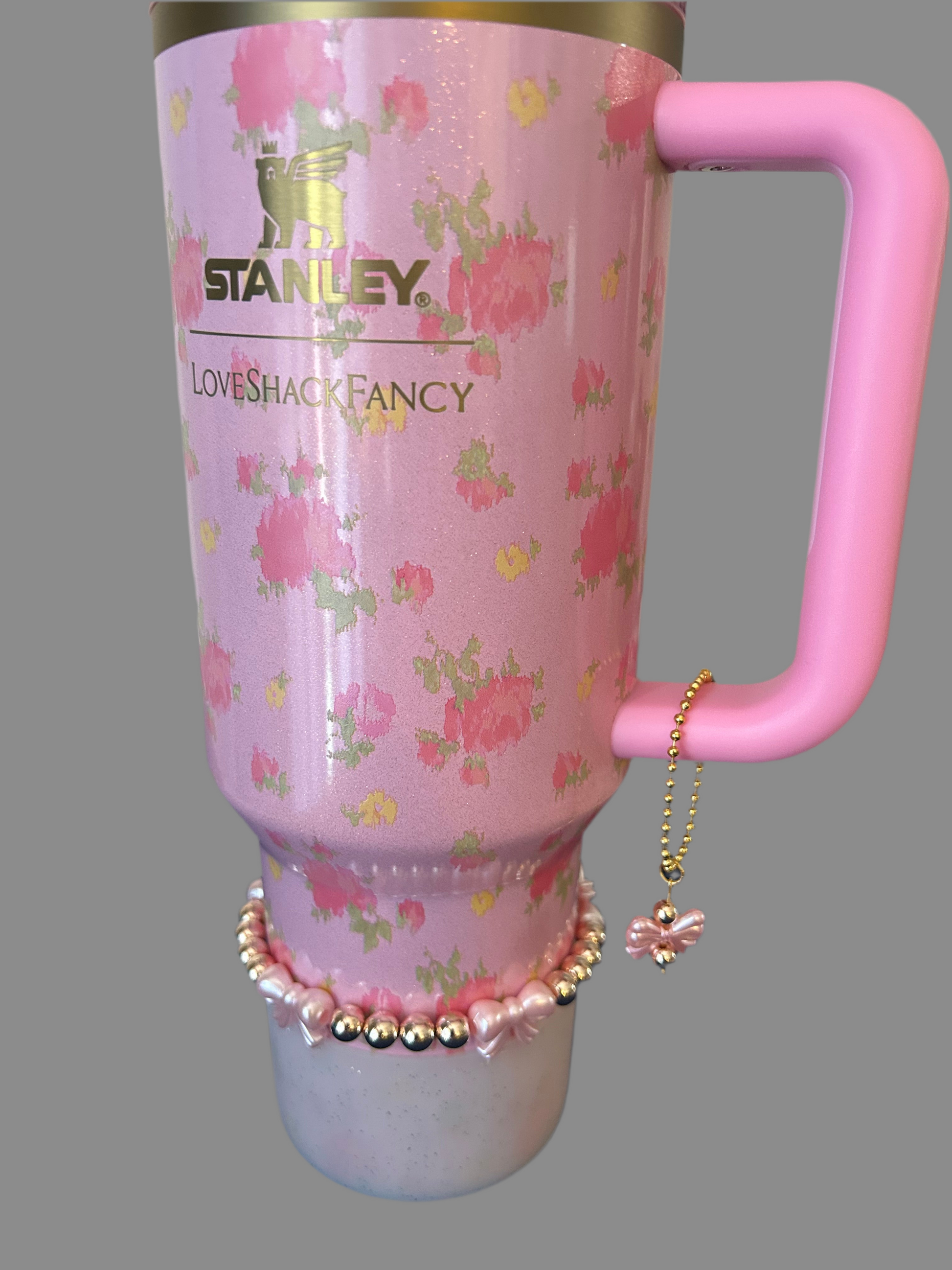 Light Pink Bow Handle Charm