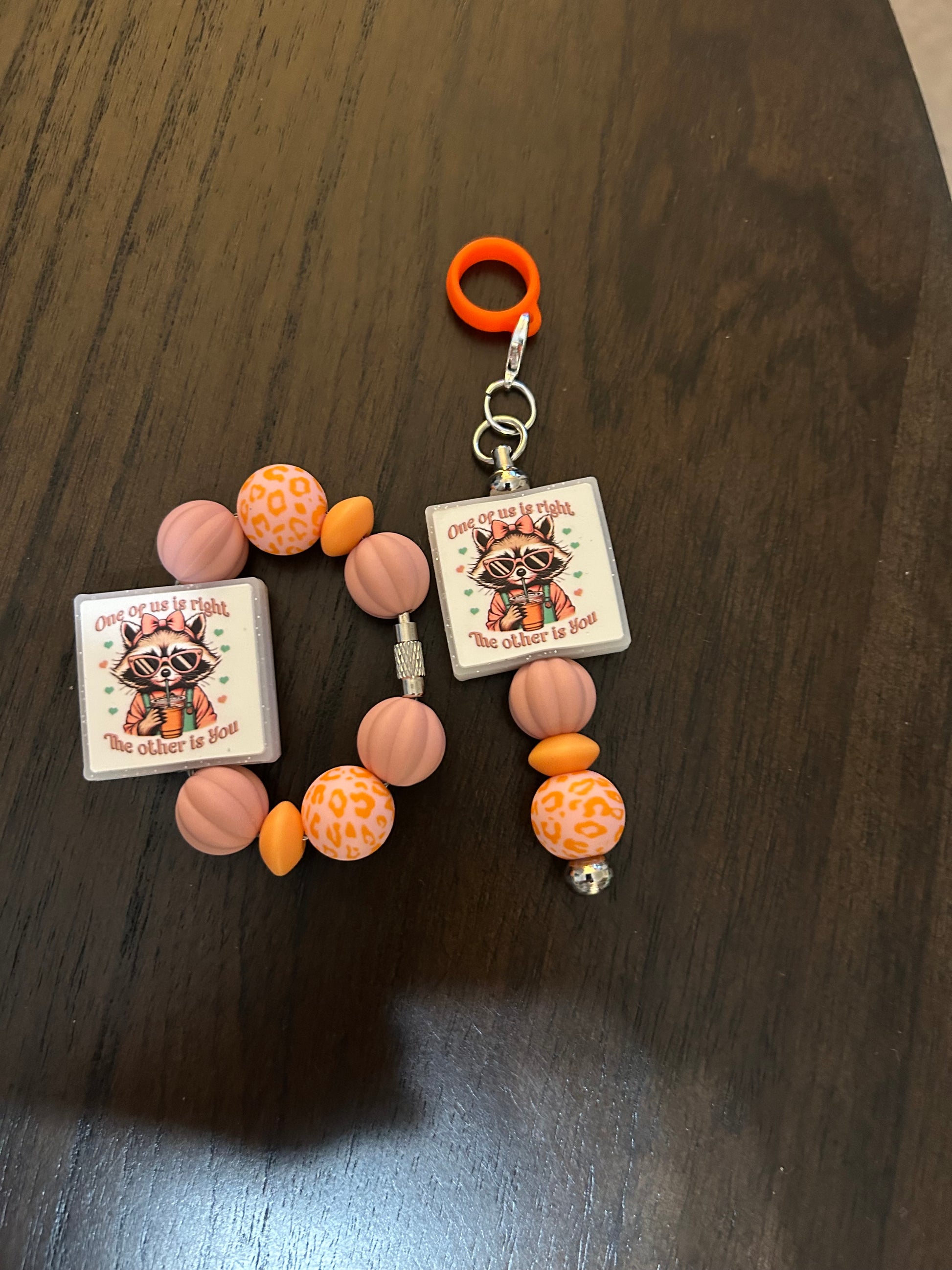 Humor Straw and Handle Charm set