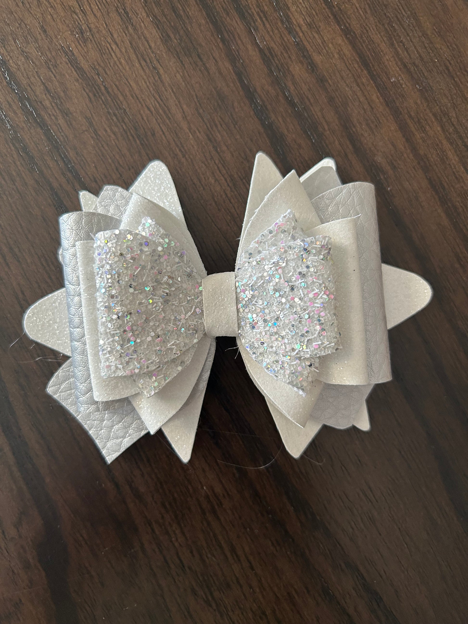 White and Silver Bow