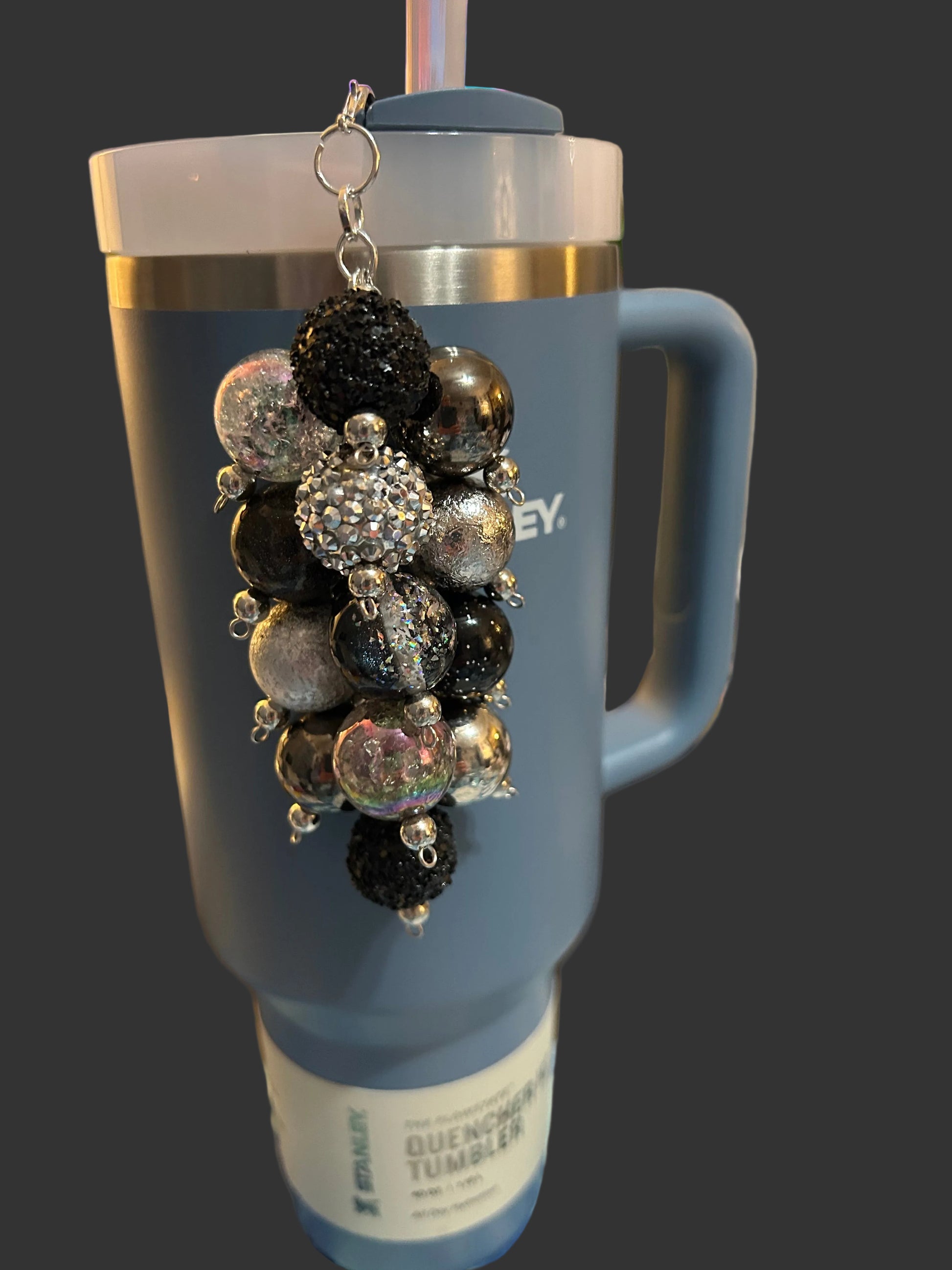 Glitz Bauble Straw Charm