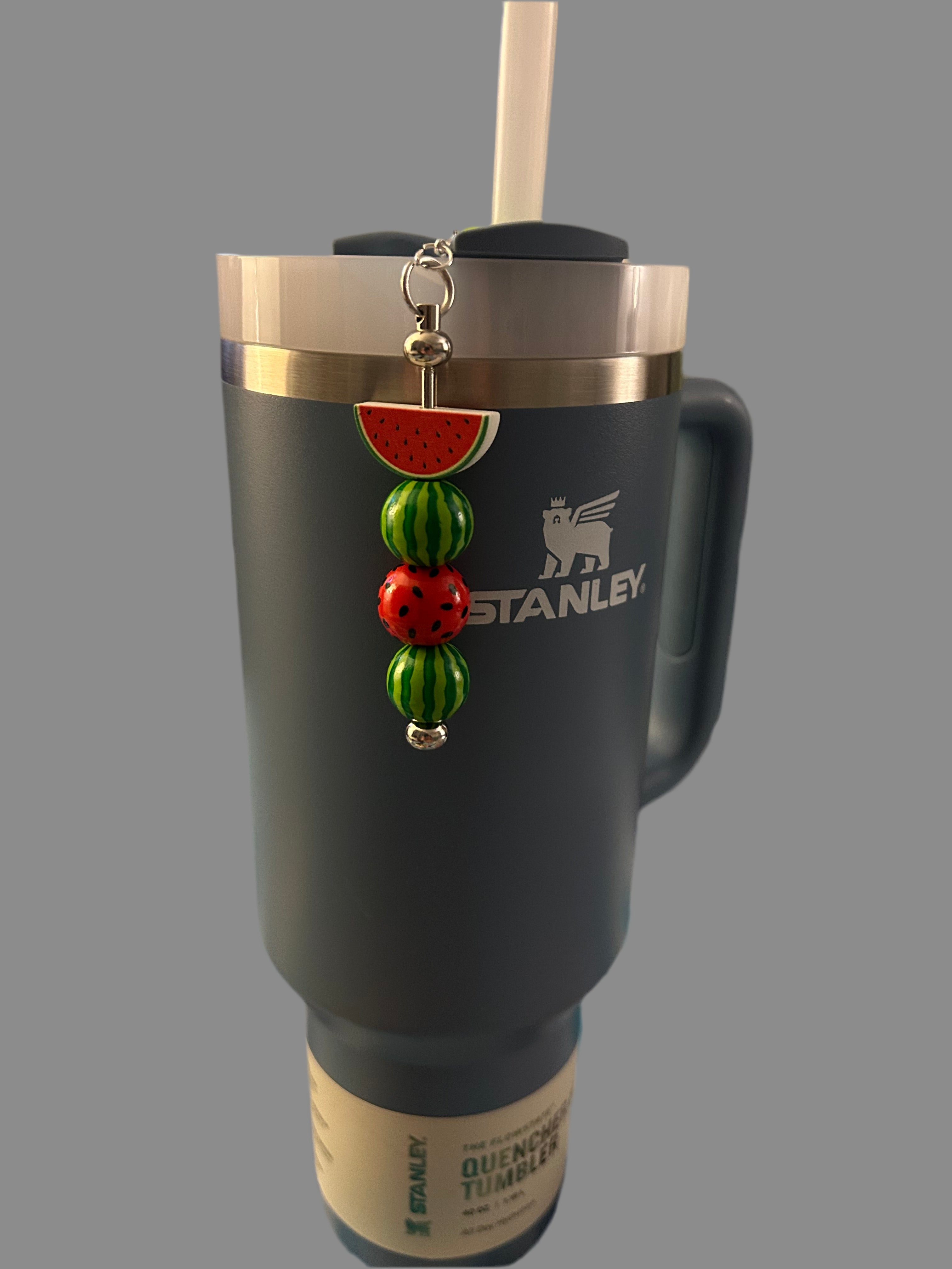 Watermelon Straw Charm