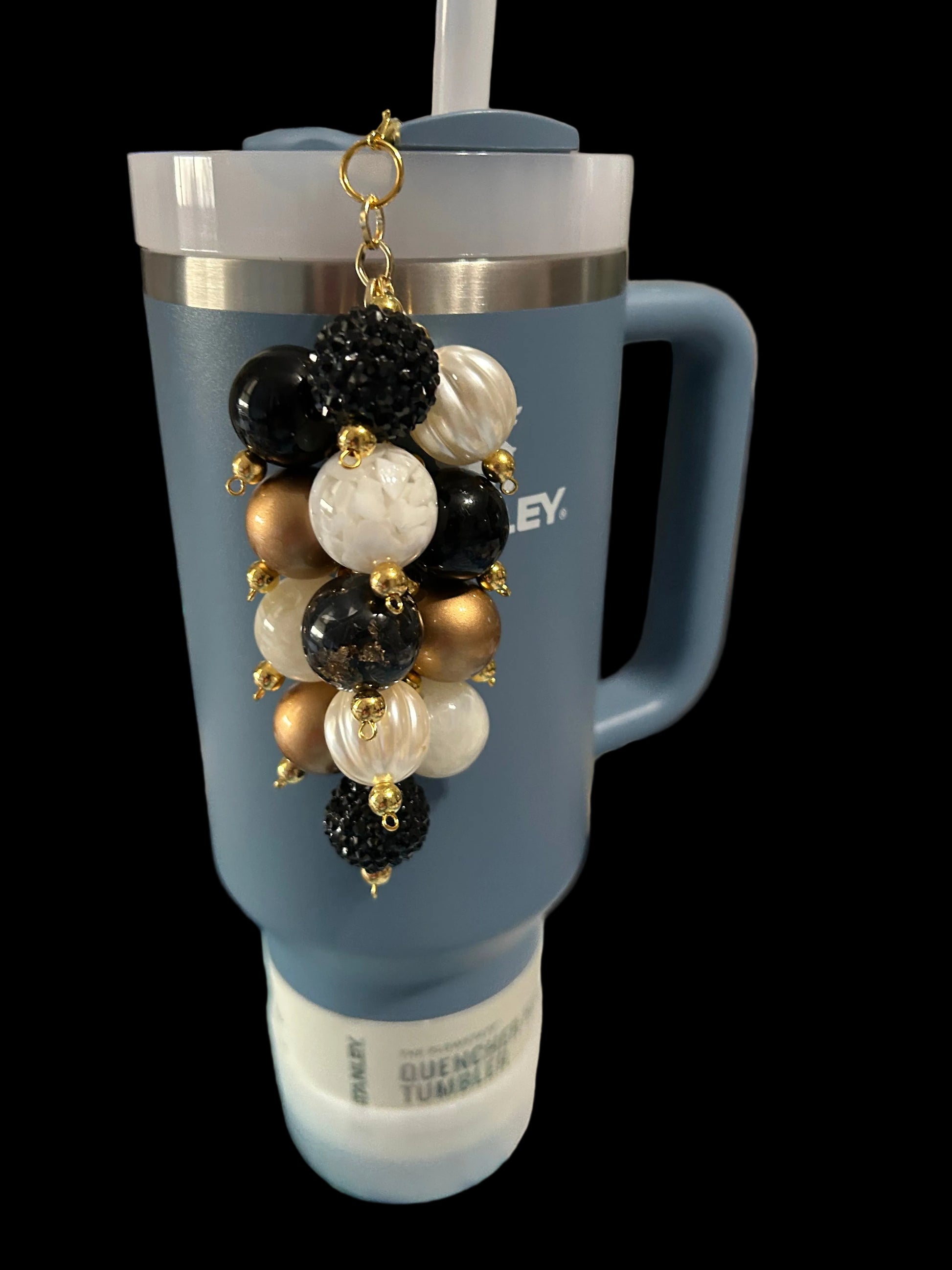 Wild Bloom Bauble Straw Charm