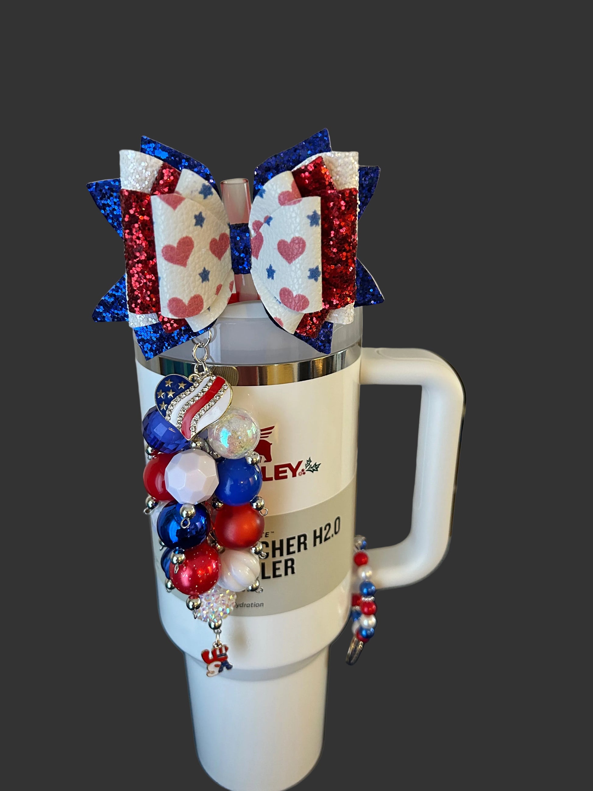 Red White and Blue Bow