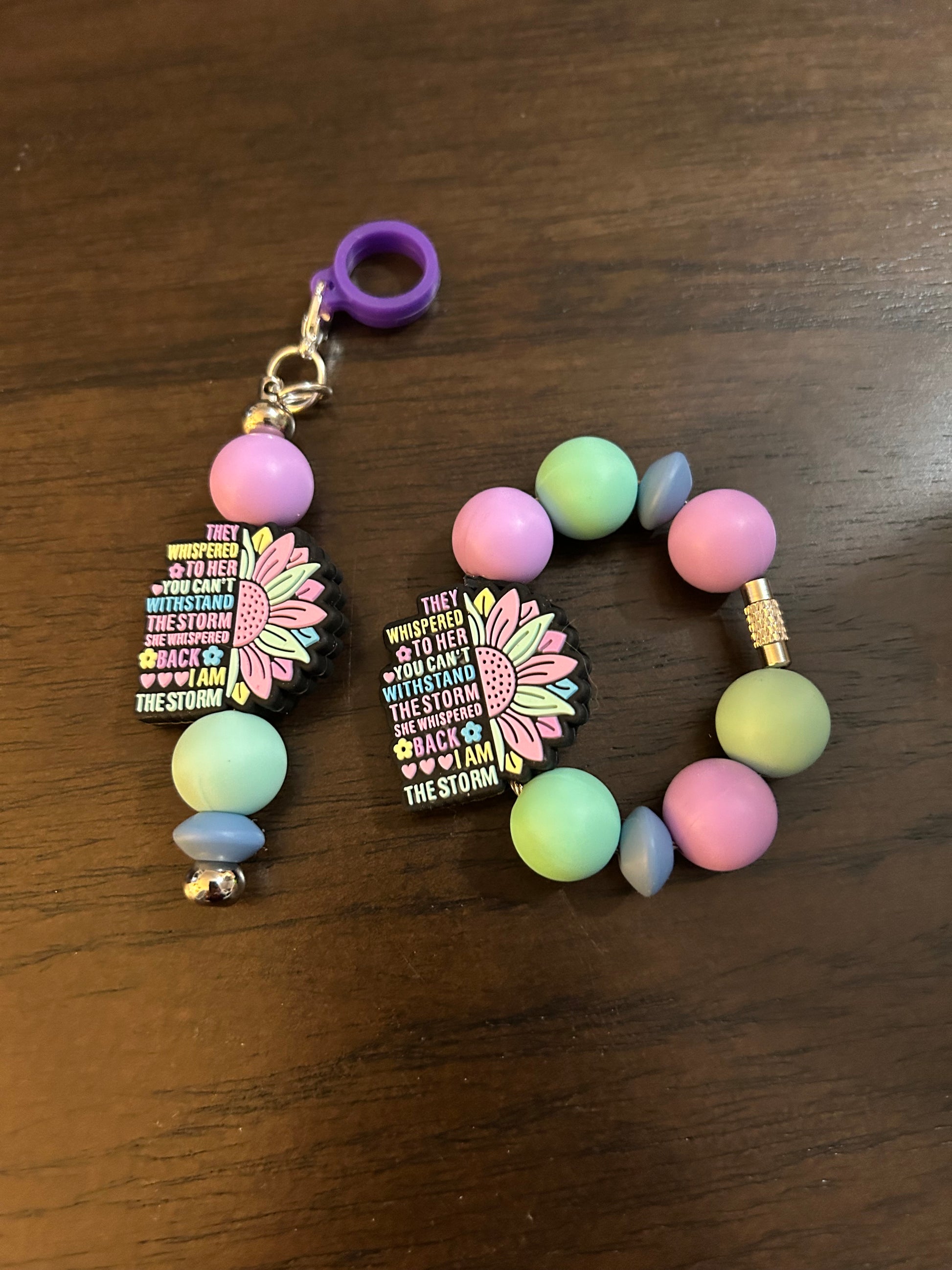 Strength Straw and Handle Charm set