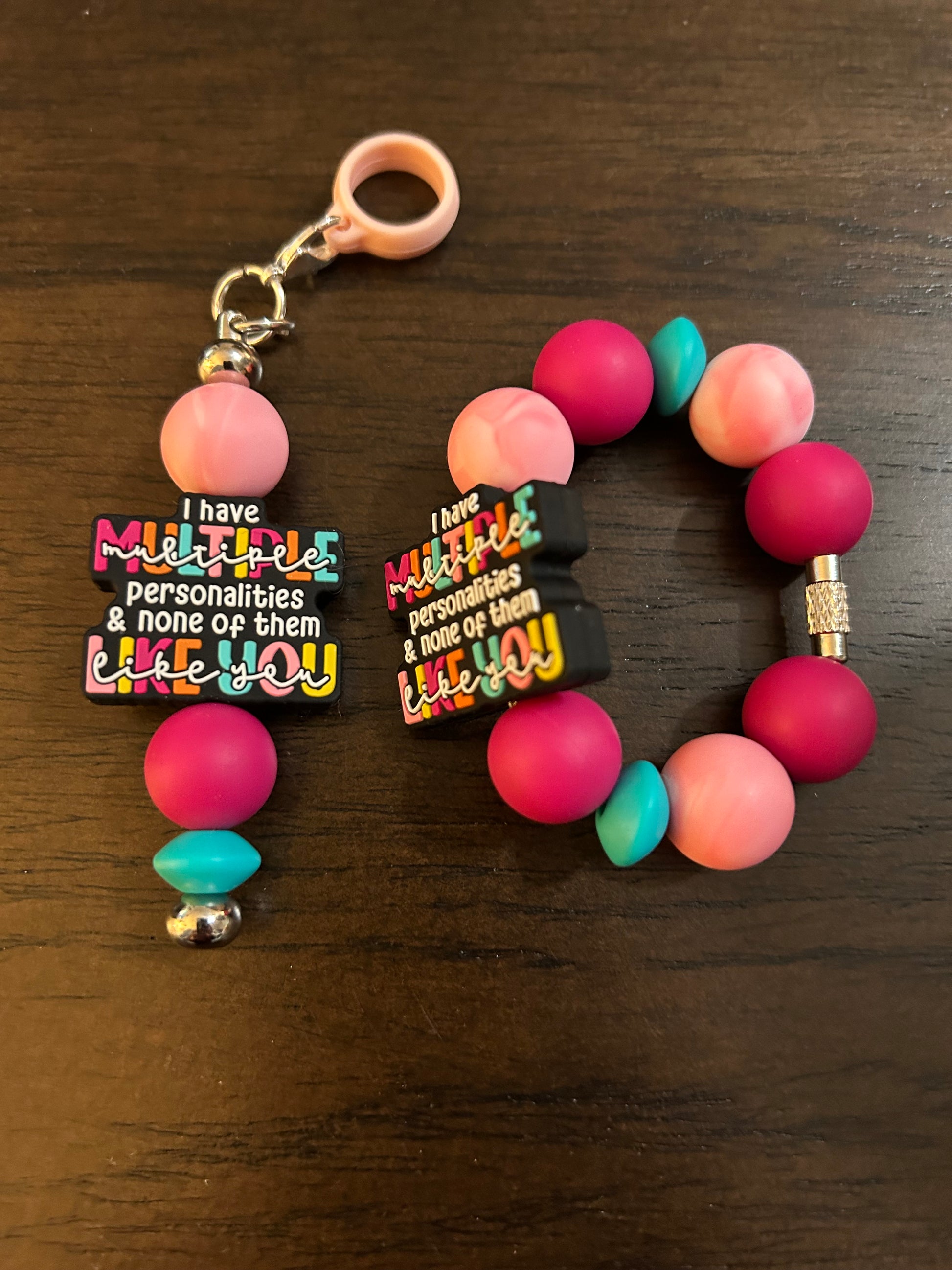 Adult Humor Straw and Handle Charm set