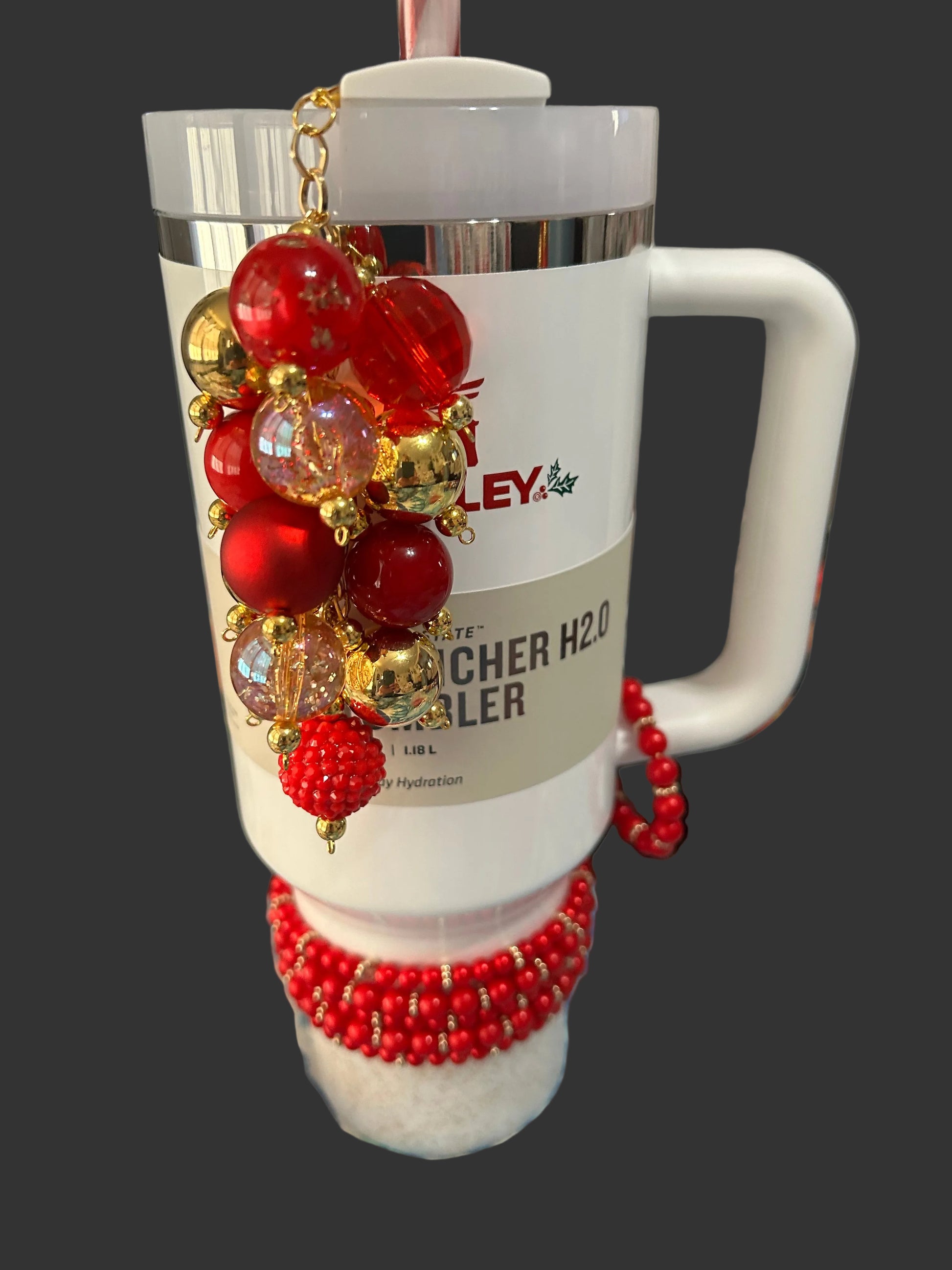 Red and Gold Bracelet Stack