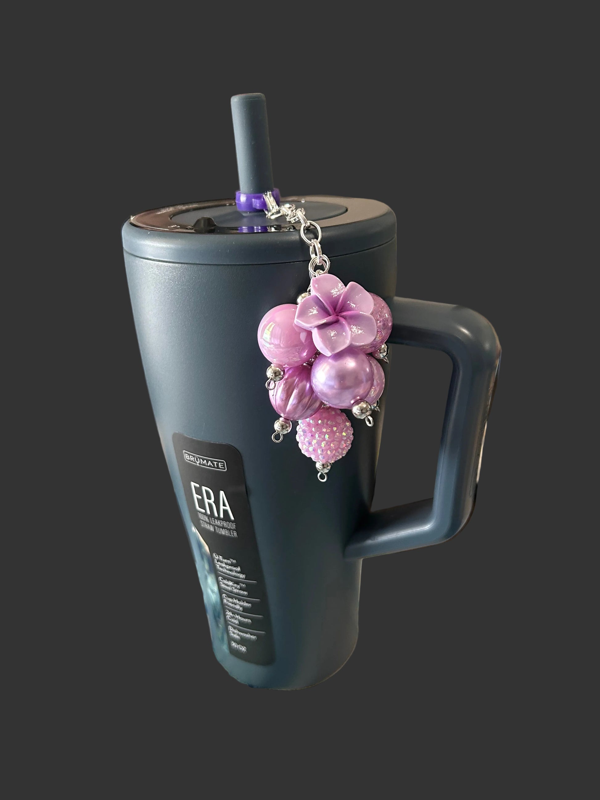 Bauble Straw Charm for Brumate 30 or 40 oz (shown on a 30oz cup)