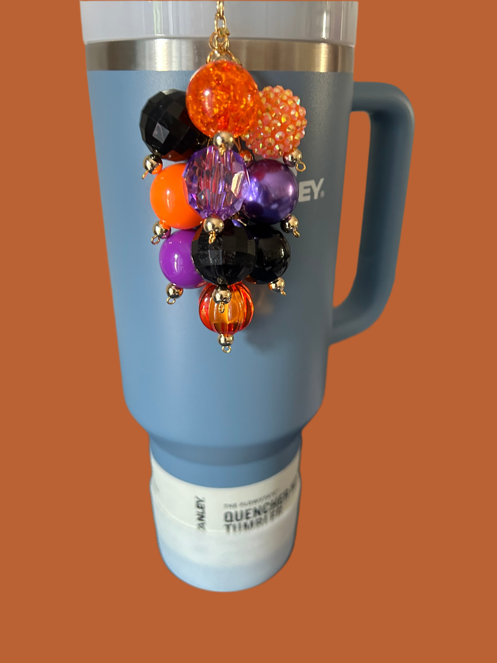 Halloween Large Bauble Straw Charm