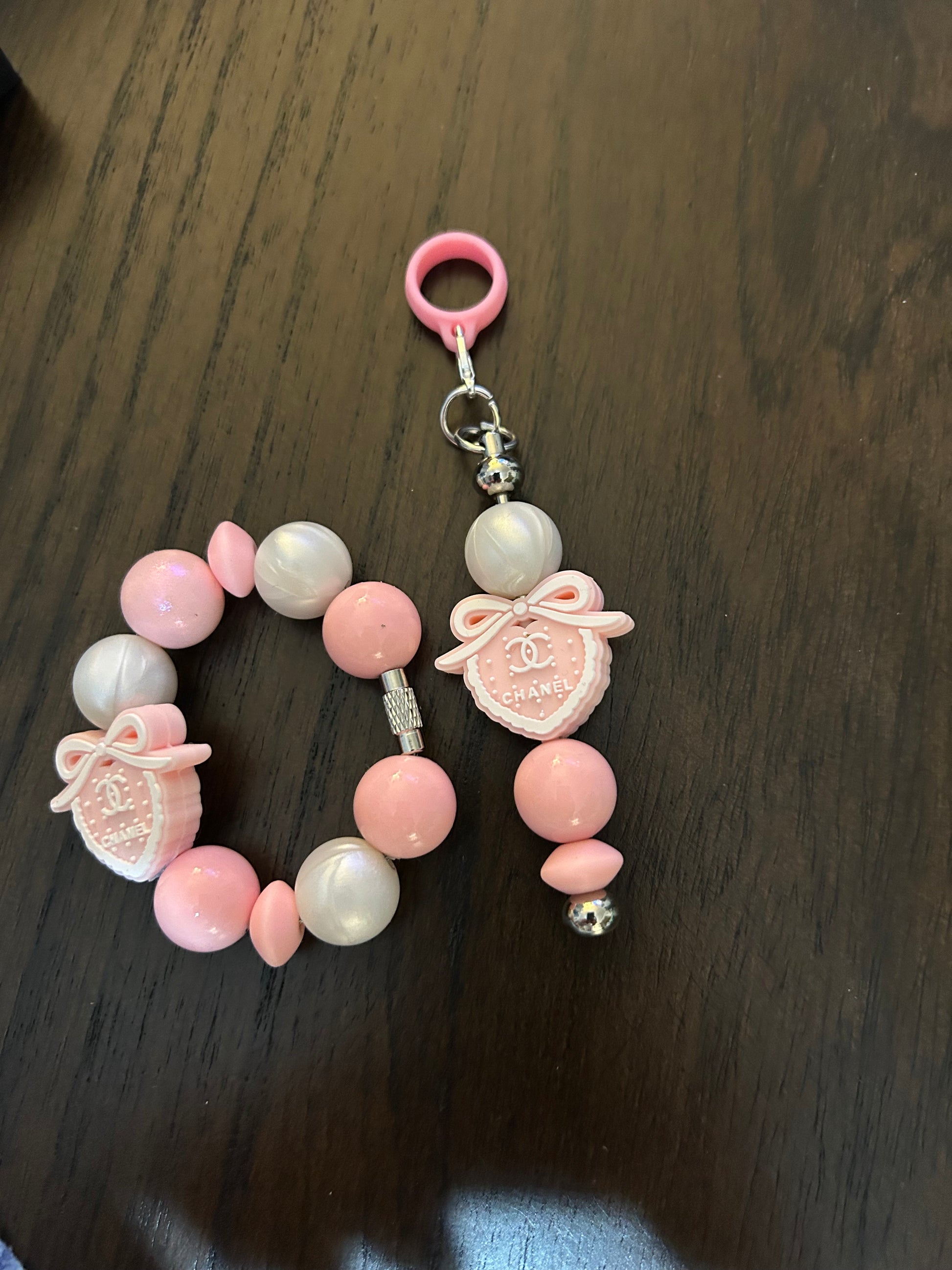 Straw and Handle Charm set
