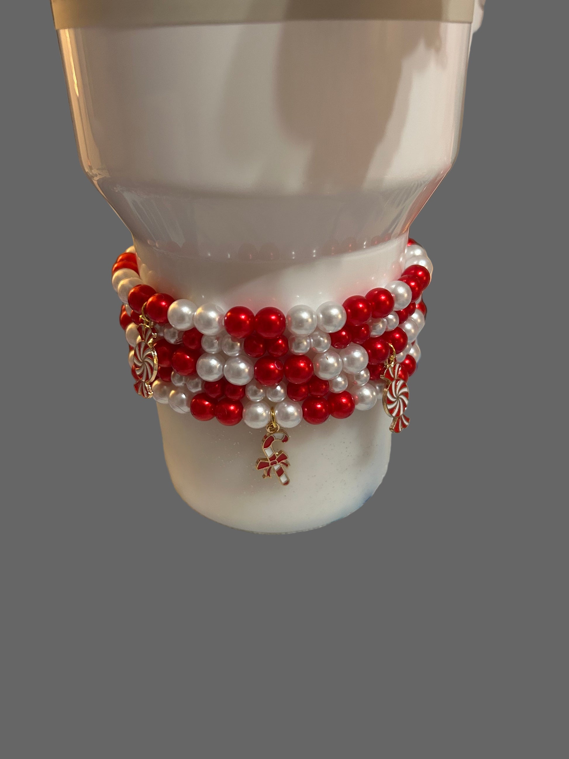 Christmas Peppermint Bracelet Stack