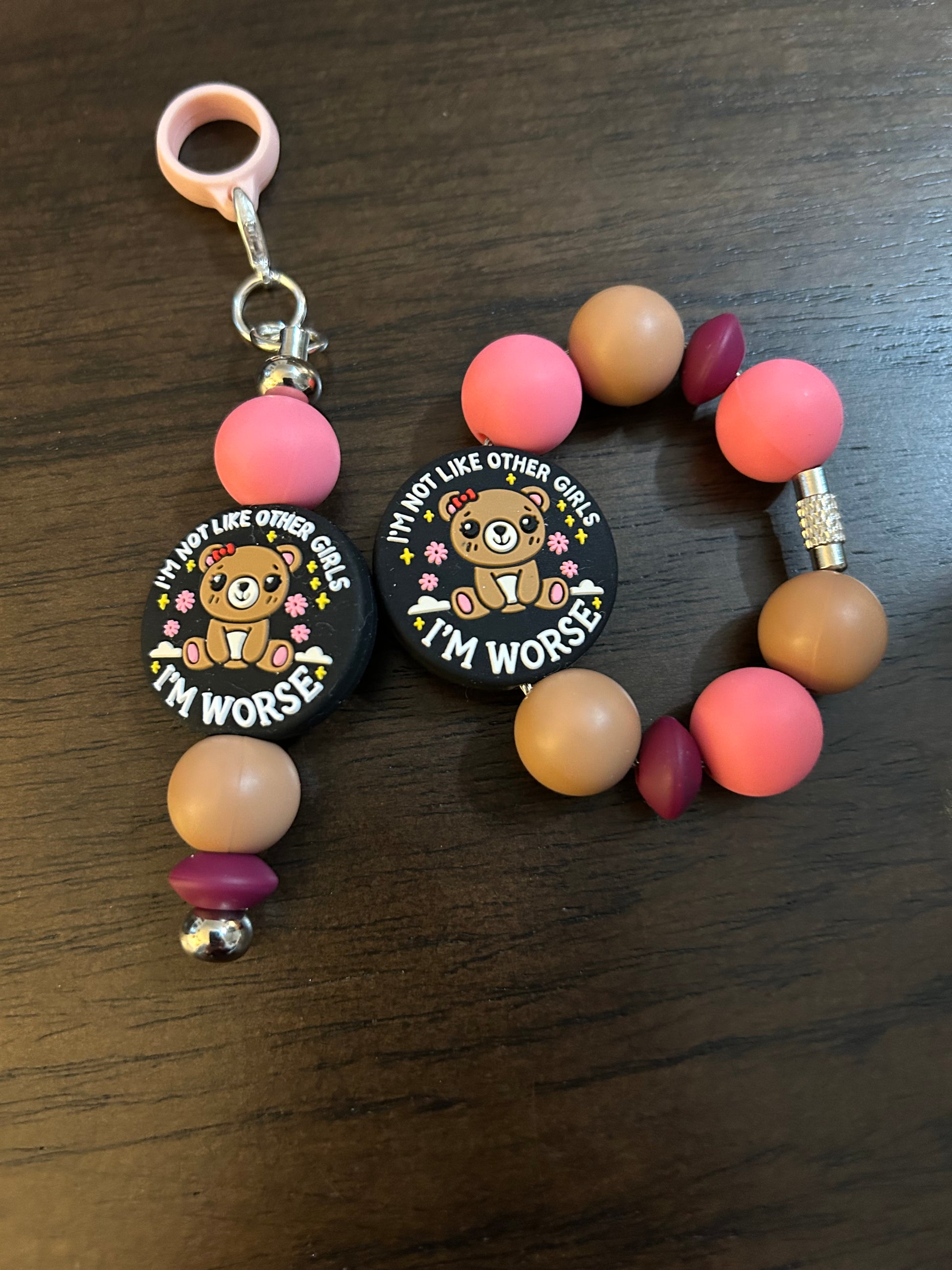 Adult Humor Straw and Handle Charm set