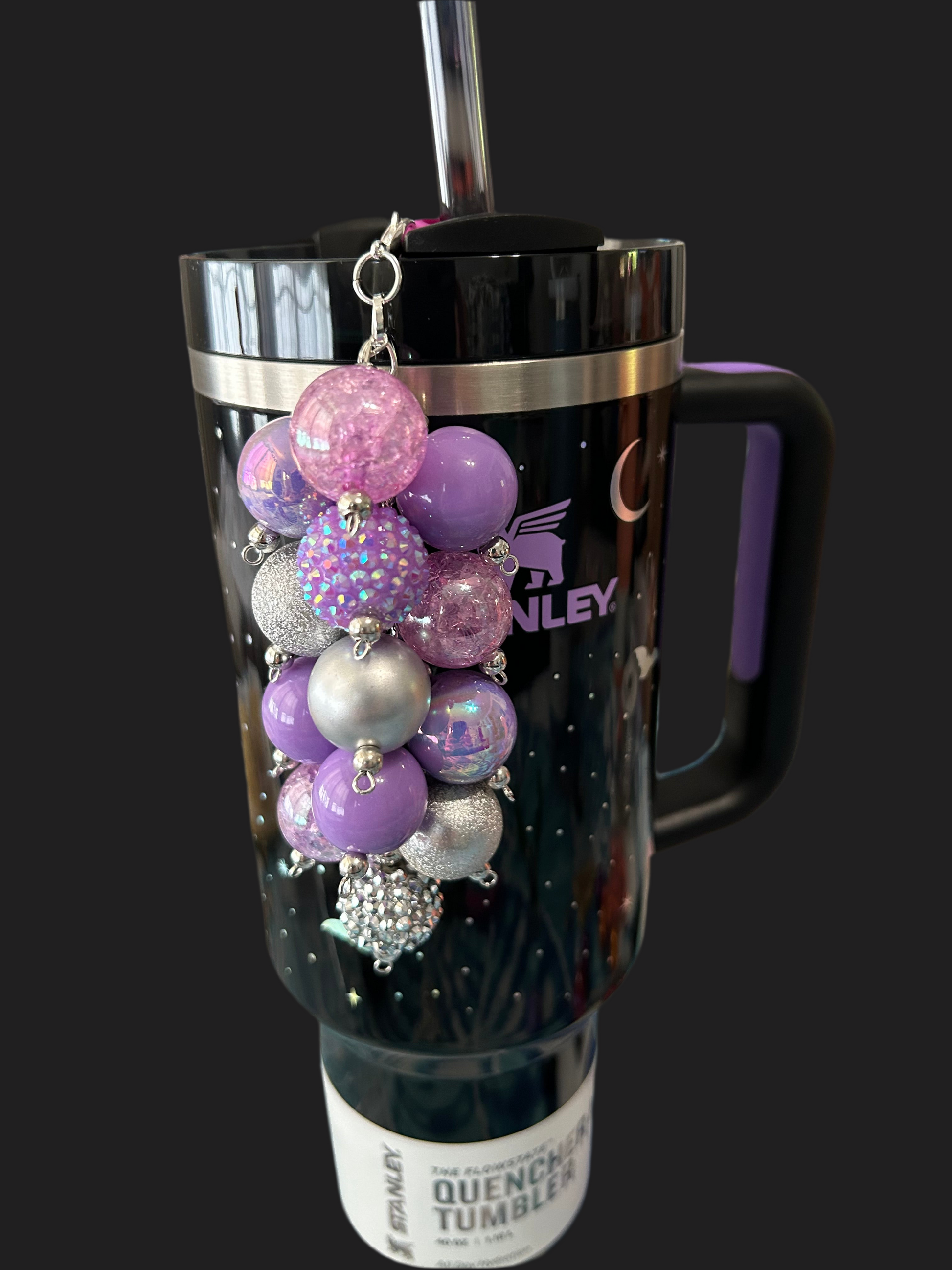 Spellcast Black Bauble Straw Charm