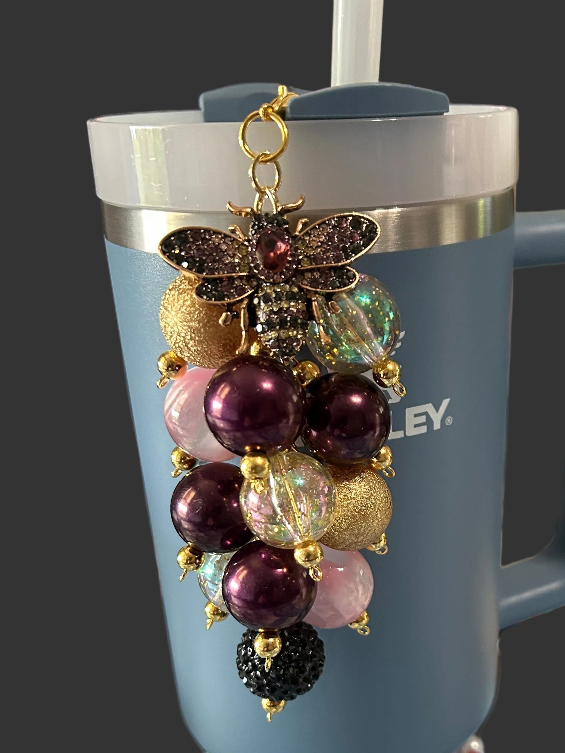 Bee Bauble Straw Charm