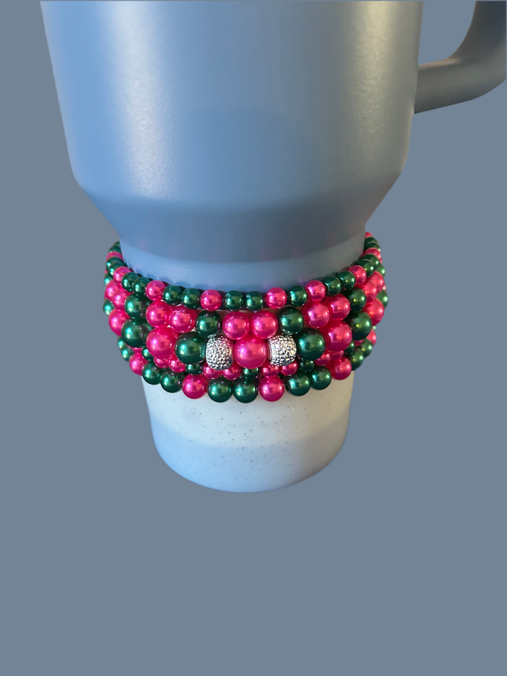 Pink and Green Bracelet Stack