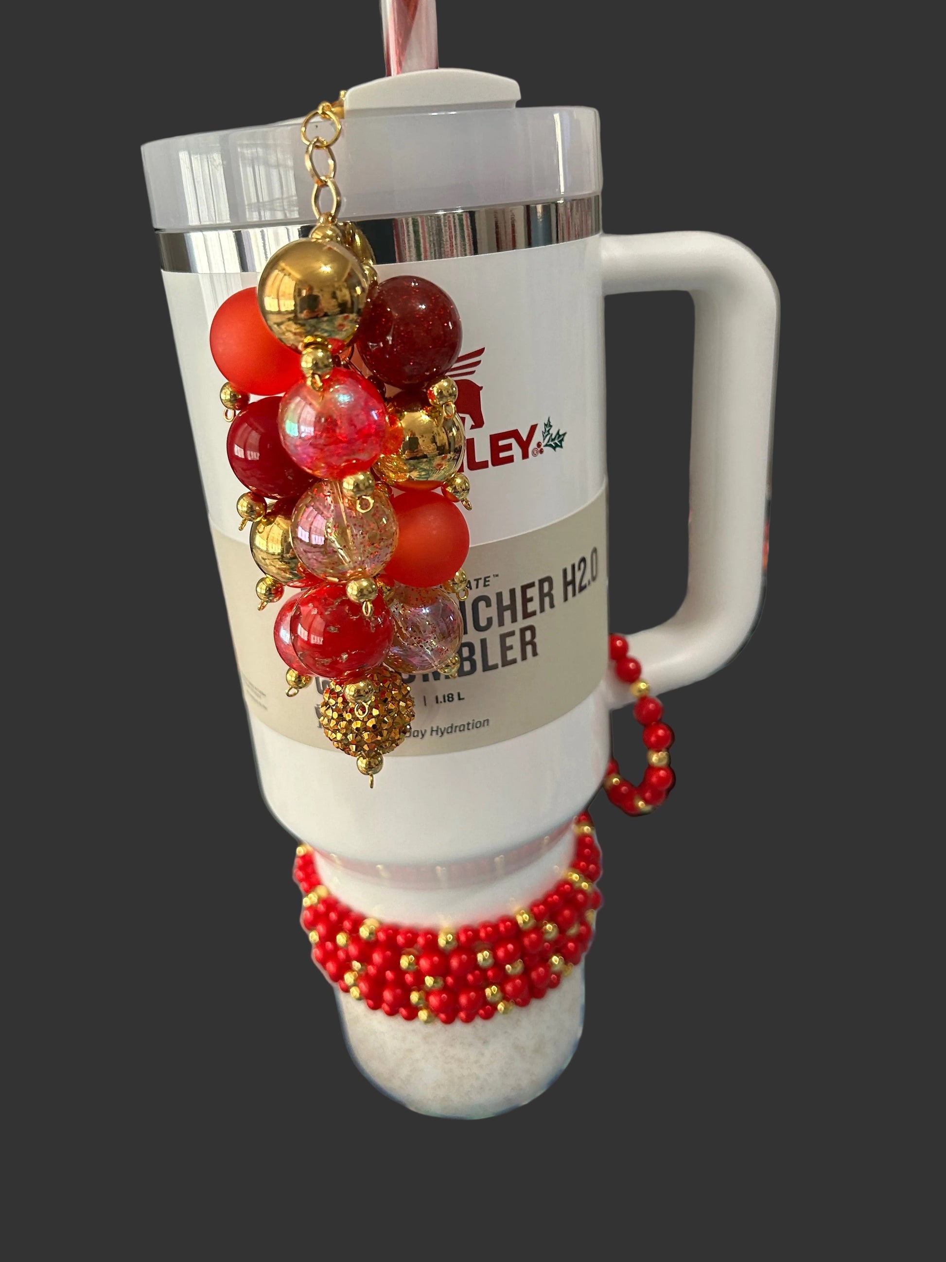 Red and Gold Bracelet Stack